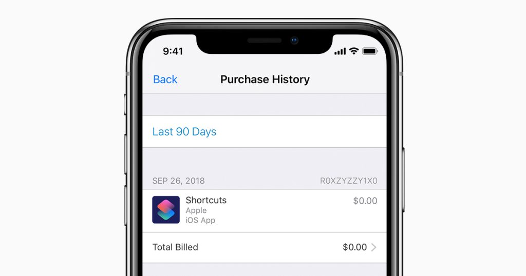 Tap [Purchase History]